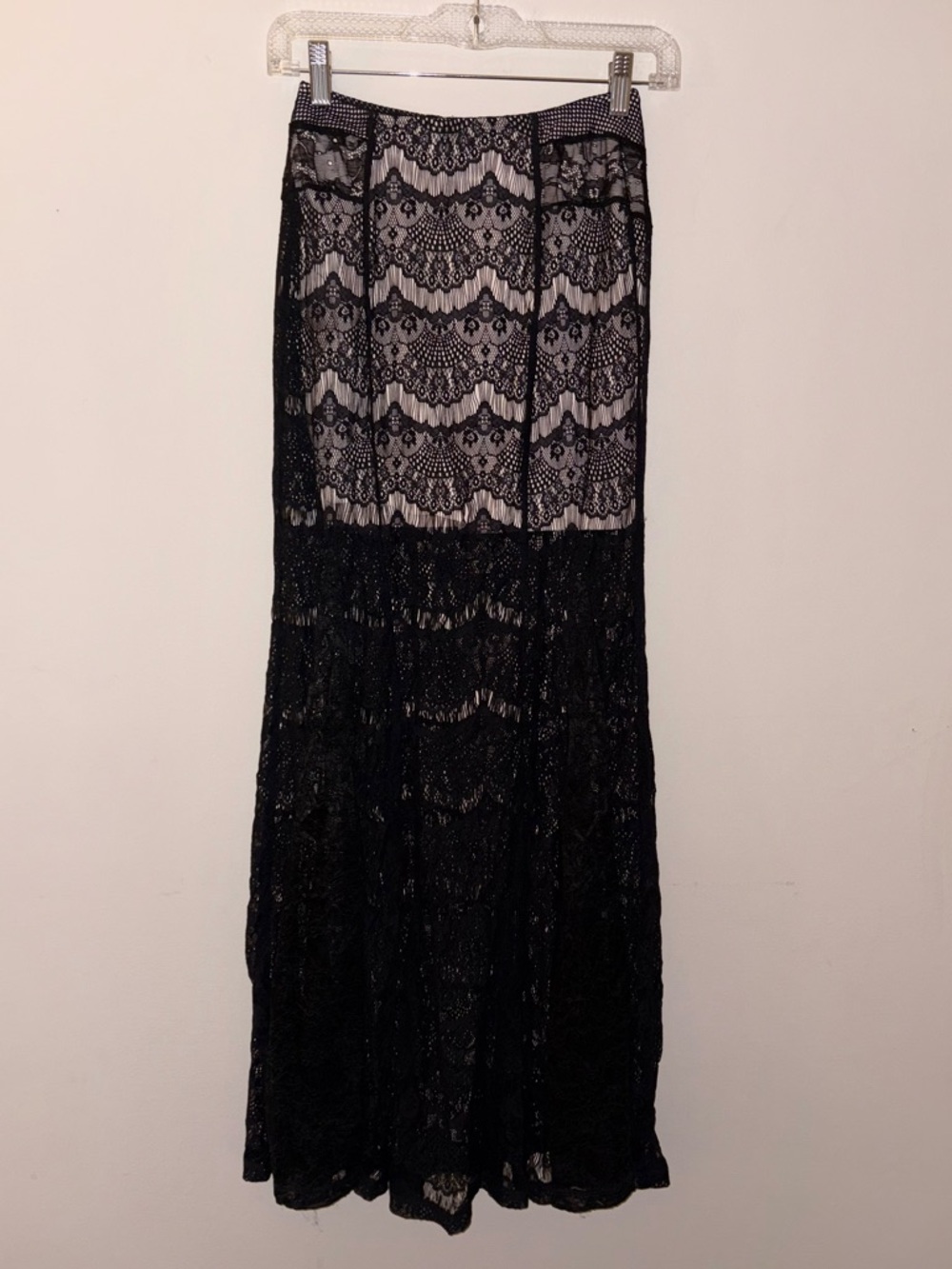 GUESS Black Lace Maxi Skirt